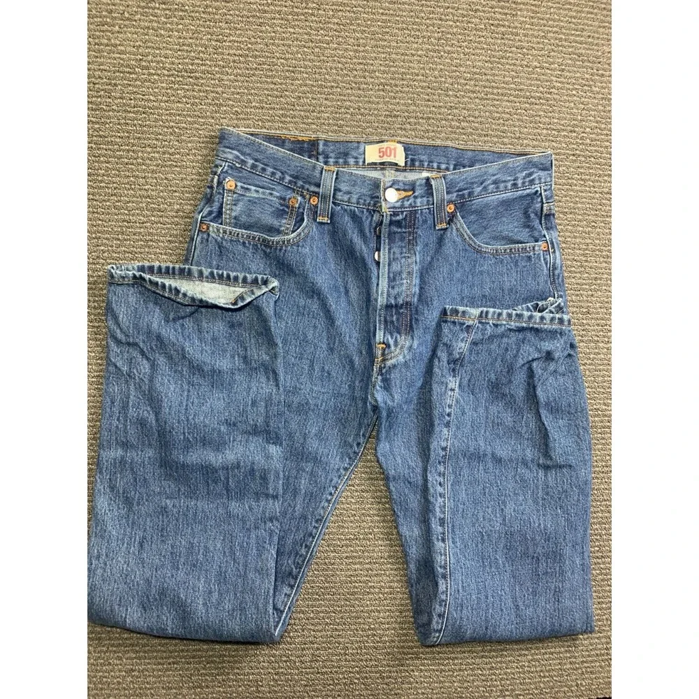 Vintage Levis 501 Jeans Mens 34x32 Blue Denim 90s